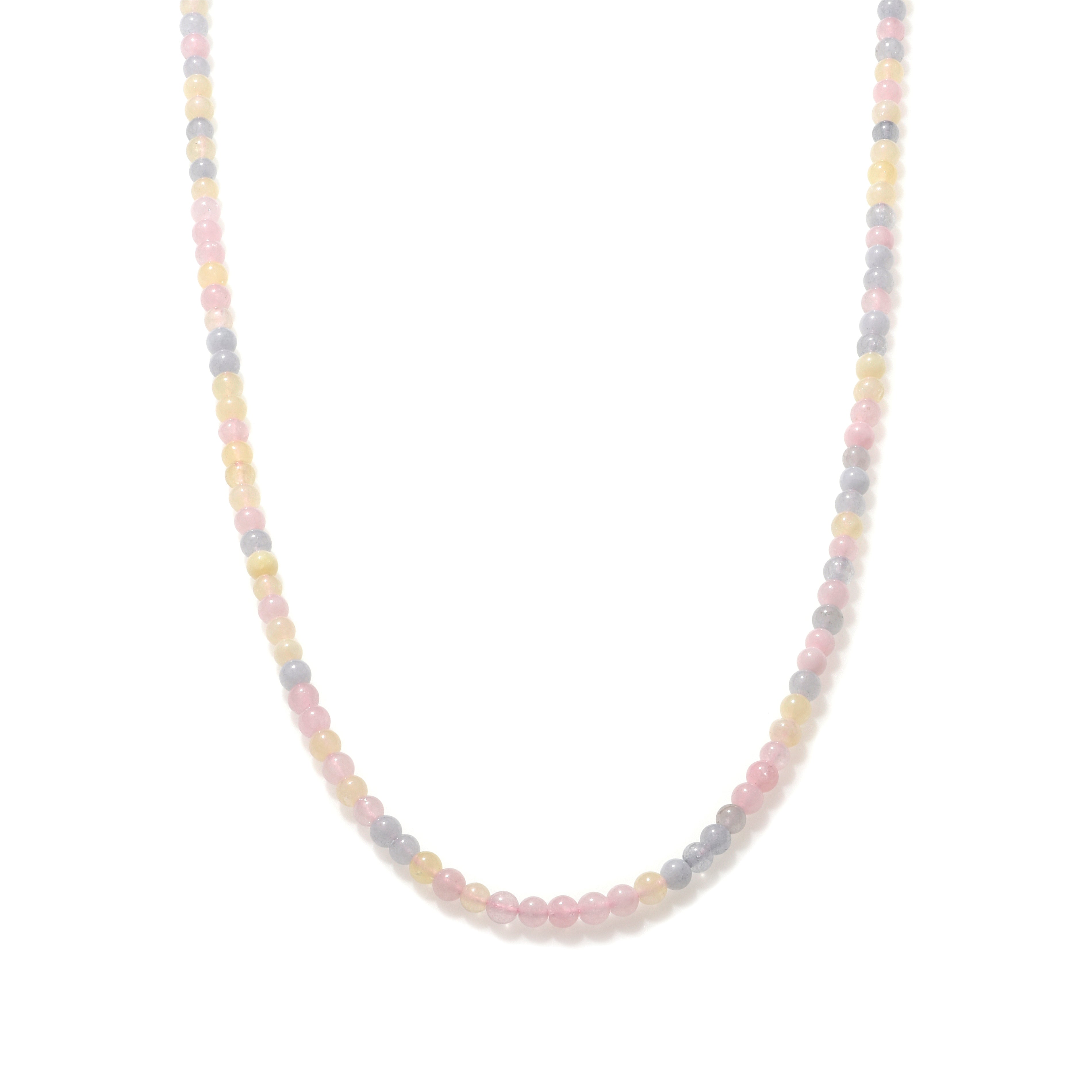 Morganite Beaded Necklace Mini - Dainty Pink Gemstone Jewelry for Women | Perfect for Weddings, Date Nights & Everyday Elegance