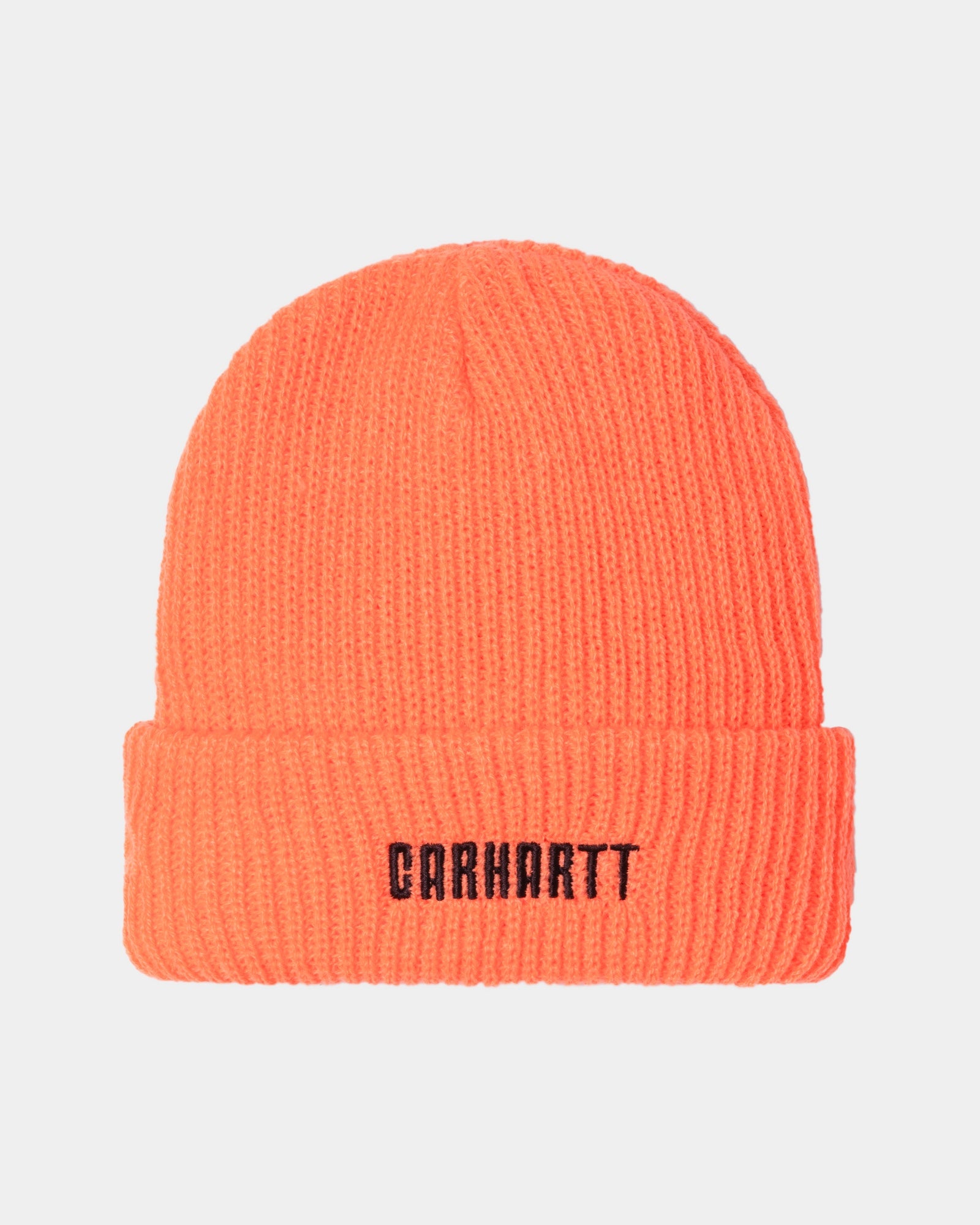 Premium Industry Beanie - Warm Winter Hat in Lumo Orange & Black for Men & Women | Cozy Outdoor Activities, Work, and Casual Wear