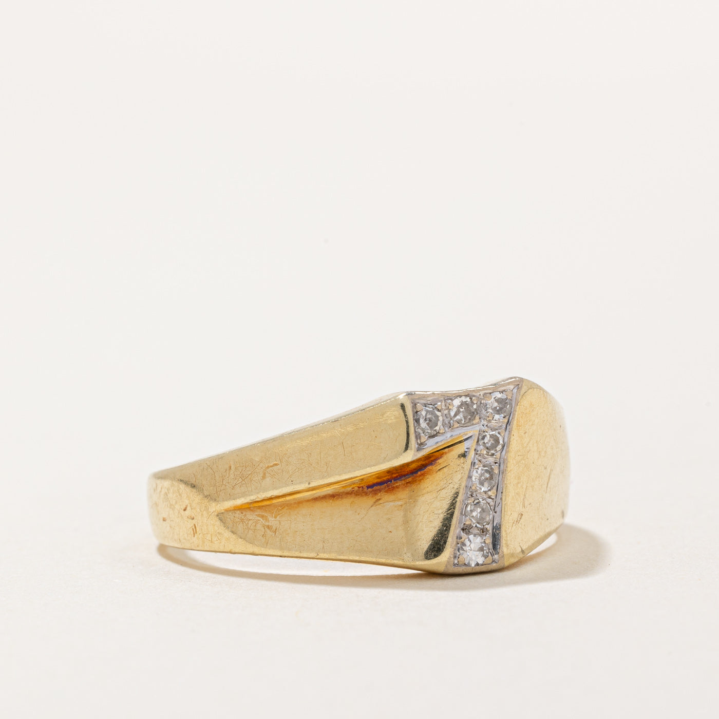 Lucky Number 7 Diamond Ring - 0.07 Carat Total Weight - Size 11 - Perfect for Birthdays, Anniversaries & Gifts