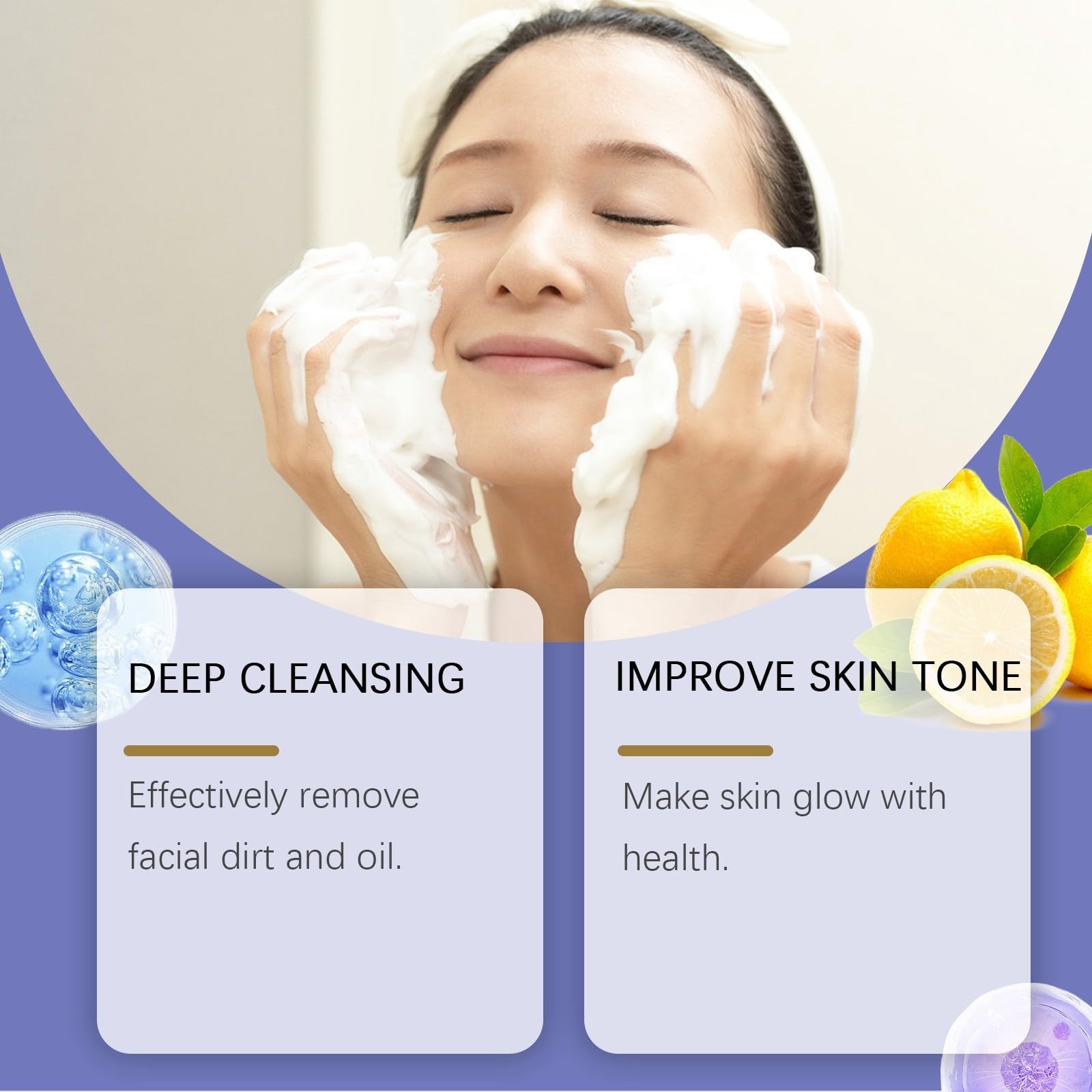 Best Exfoliating Face Wash for Oily Skin - Gentle Daily Cleanser Removes Dirt & Oil Without Over-Drying | Perfect for Morning & Night Skincare Routine