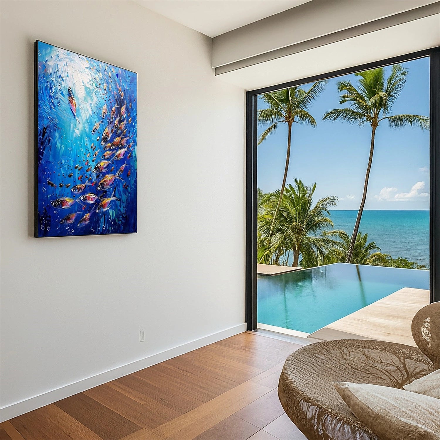 Animal Art Painting #AP110 - Handmade Canvas Wall Decor for Living Room, Bedroom & Office | Wildlife & Nature Inspired Artwork