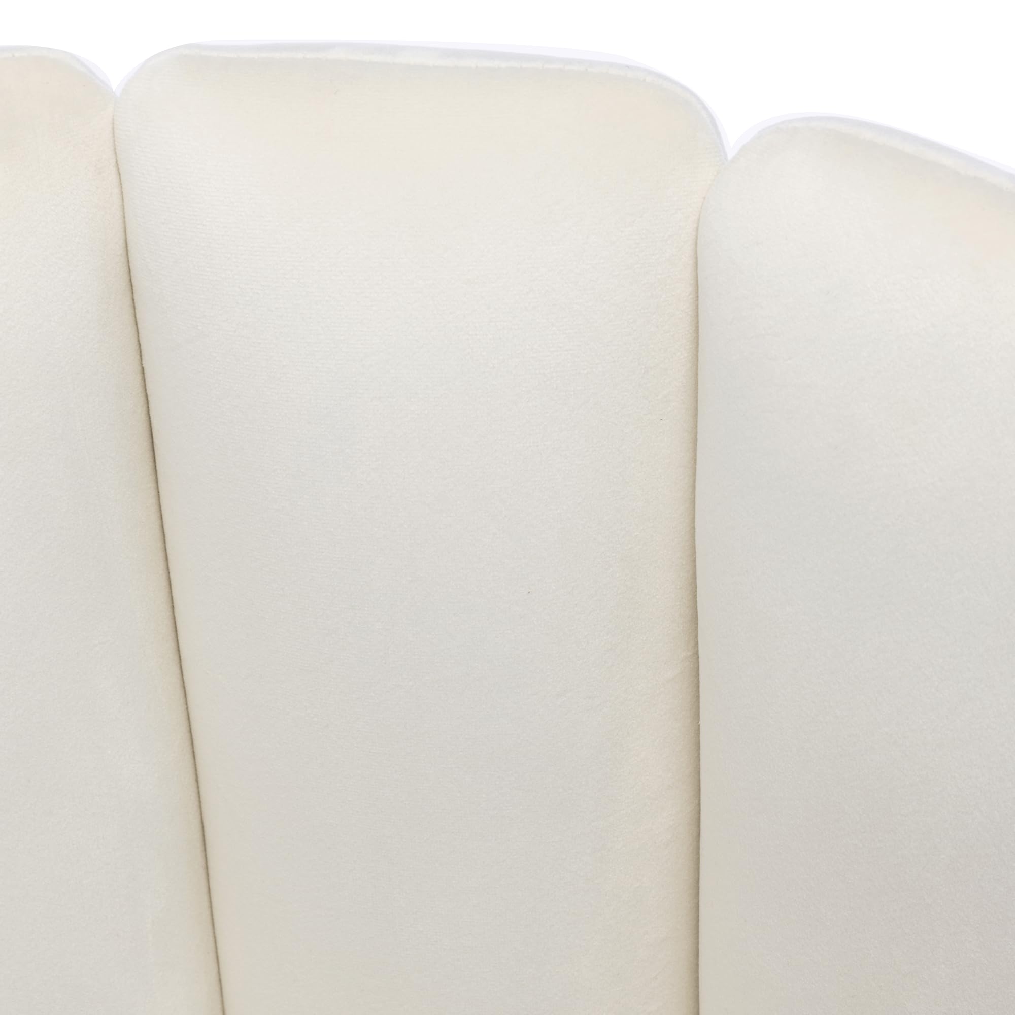 4 Modern Velvet Accent Dining Chairs Set - Upholstered Kitchen & Dining Room Side Chairs with Gold Metal Legs for Home, Living Room, Bedroom & Restaurant | Cream Velvet Seating for Elegant Dining & Lounge Areas