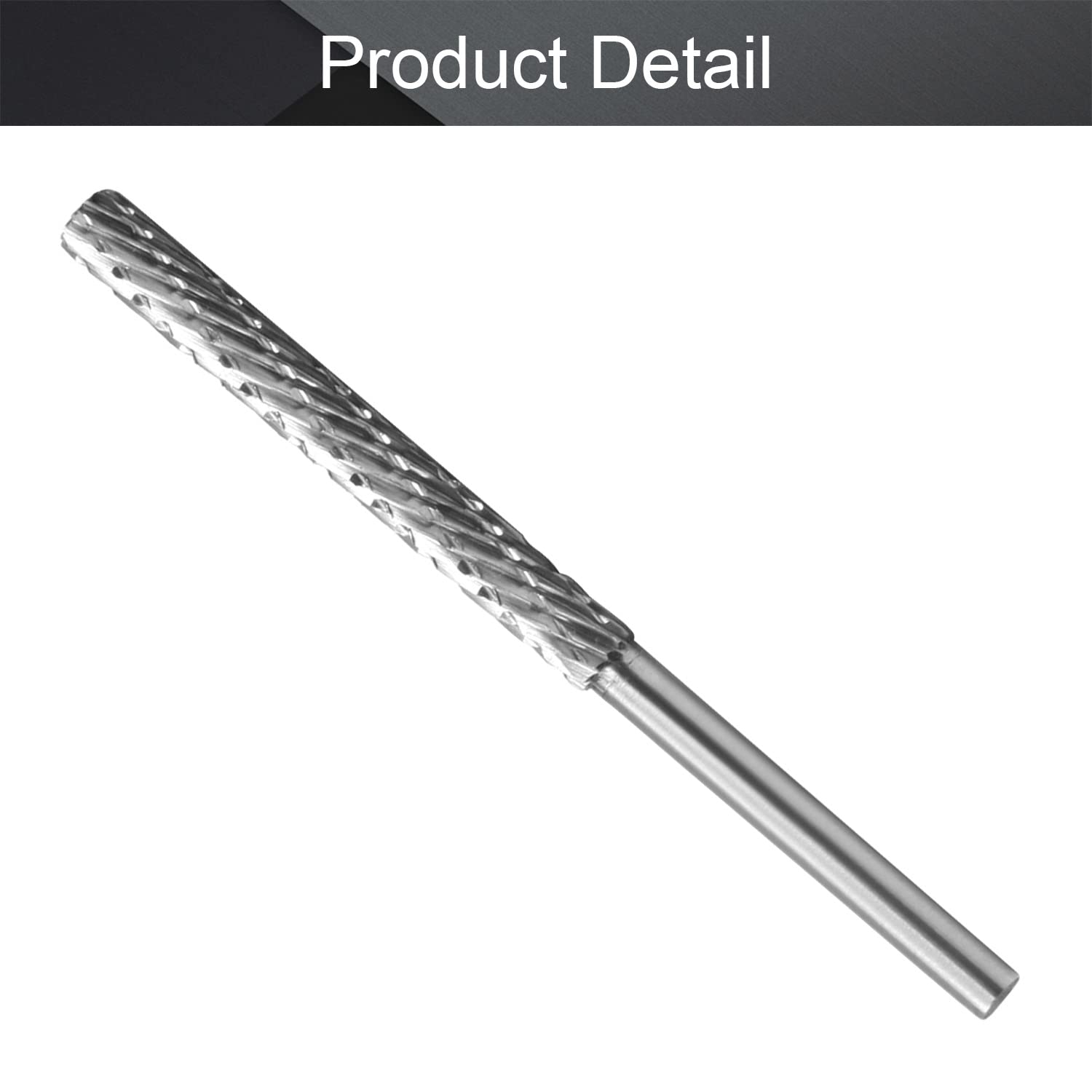 Utoolmart HSS Rotary Files - 3mm Shank Double Cut Cylinder Burr Set, 4mm Diameter for Wood, Soft Metal & Model Engineering - Perfect for Die Grinder, Carving, Polishing & DIY Projects (1 Piece)
