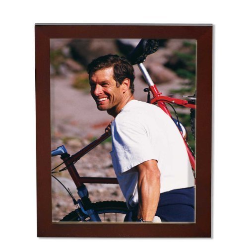 Lawrence Frames 8x10 Walnut Brown Wood Picture Frame - Premium Solid Wood Display for Photos, Artwork & Certificates - Perfect for Home, Office & Gift Decor (755680)