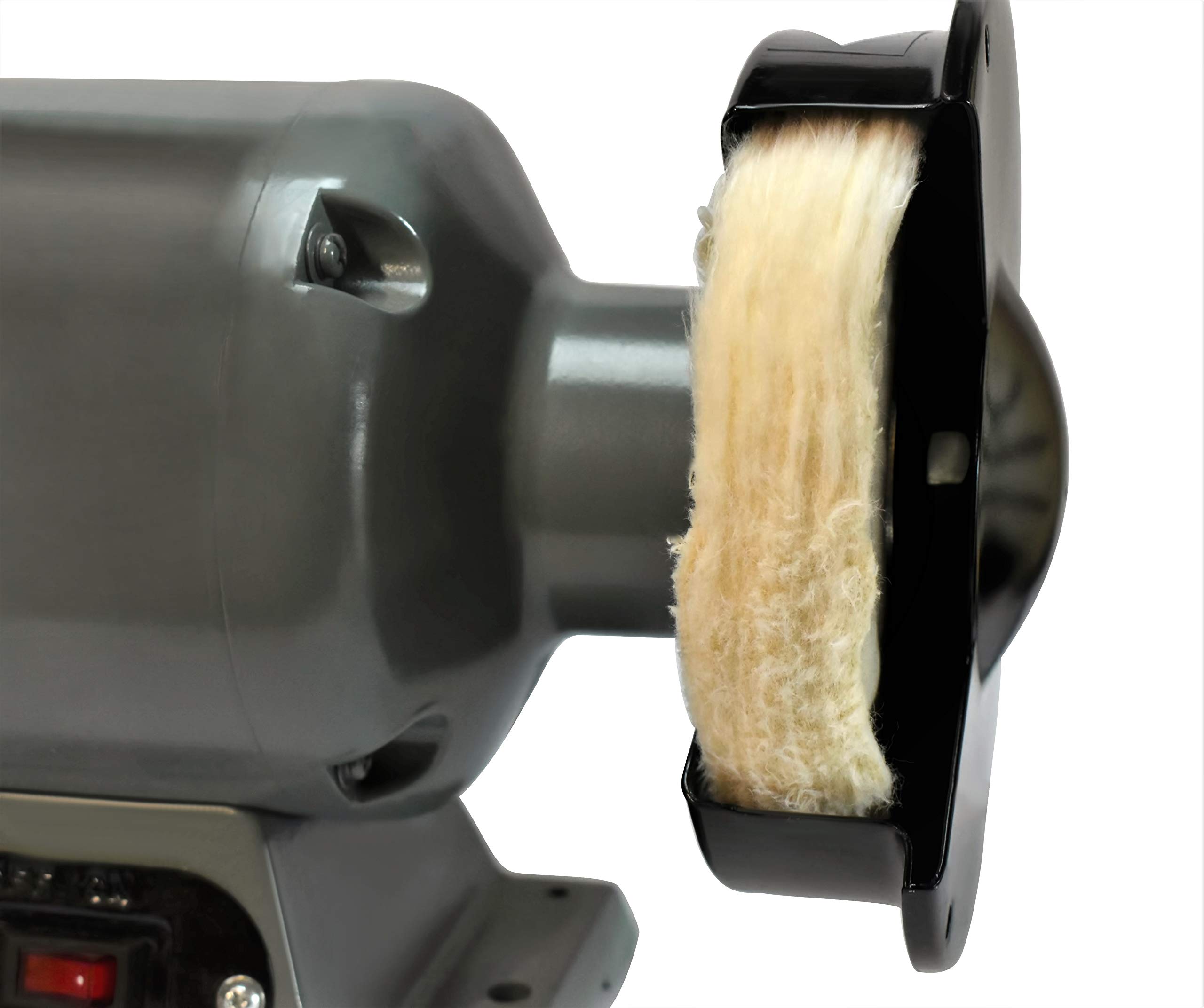 LINE10 6-Inch White Soft Extra Thick Buffing Wheel Set of 2 for Bench Grinder - Perfect for Polishing Metal, Jewelry & Woodworking Projects