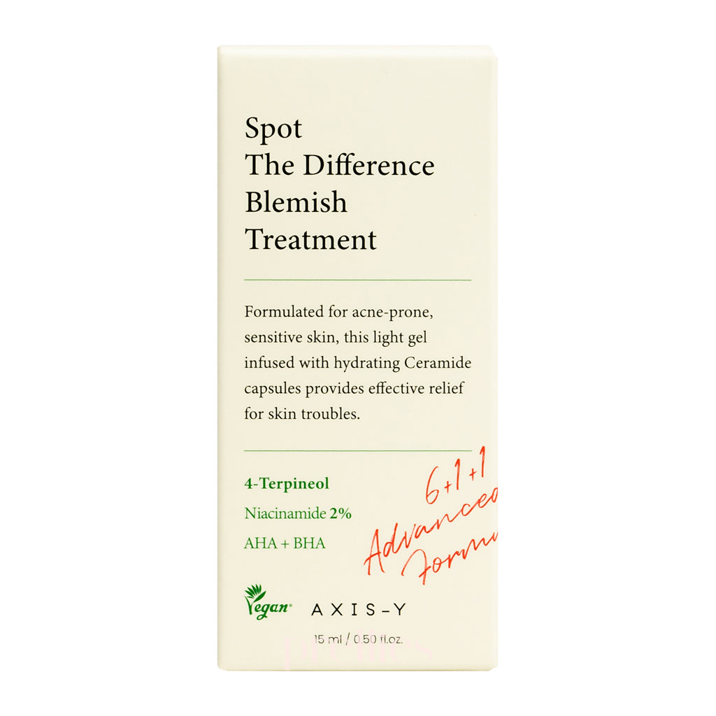 AXIS Y Spot The Difference Blemish Treatment 15ml - Korean Acne Spot Corrector for Clear Skin | Perfect for Daily Skincare & Travel