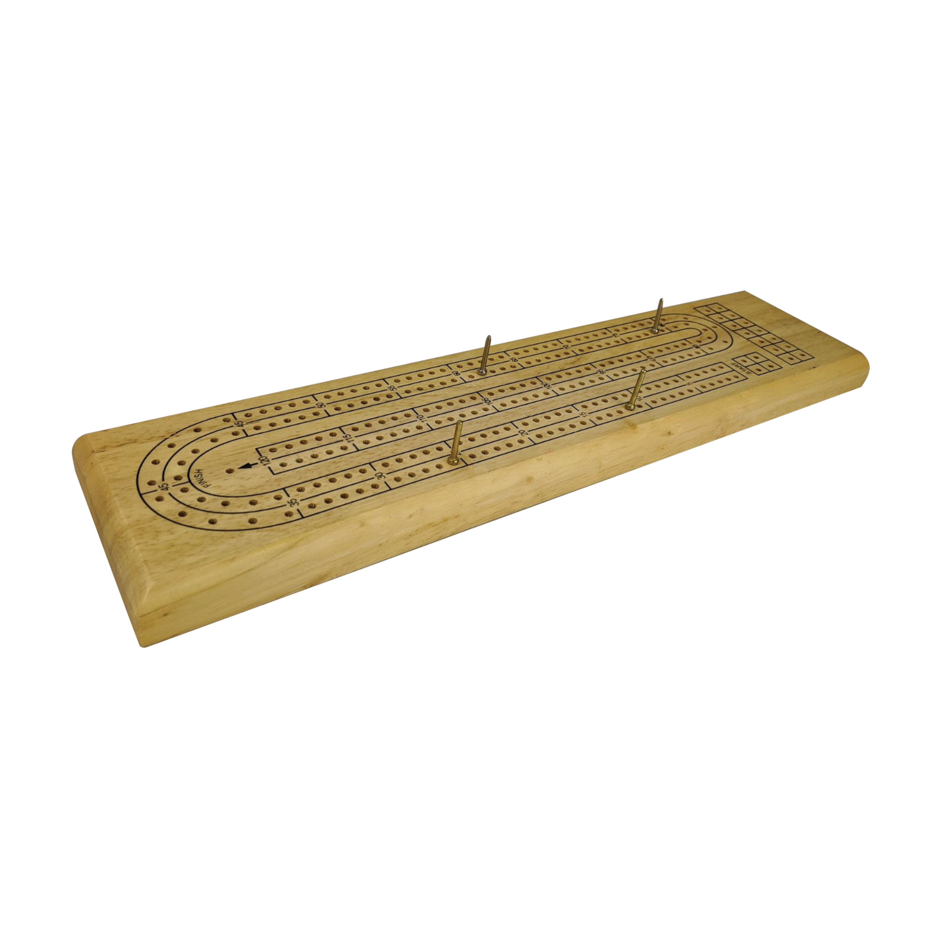 AreYouGame Solid Wood Cribbage Board - Classic Strategy Game for Adults & Families | Perfect for Game Nights, Travel & Gifts