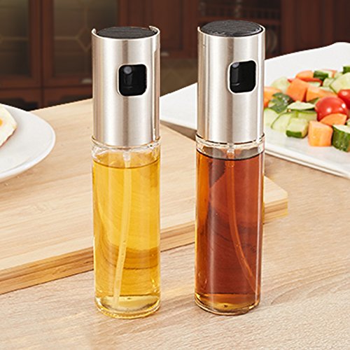 Premium Olive Oil Sprayer Bottle - Non-Aerosol Cooking Oil Dispenser for Air Fryer, Kitchen, Baking, Salad & BBQ | Reusable Vinegar Spritzer for Healthy Cooking & Grilling
