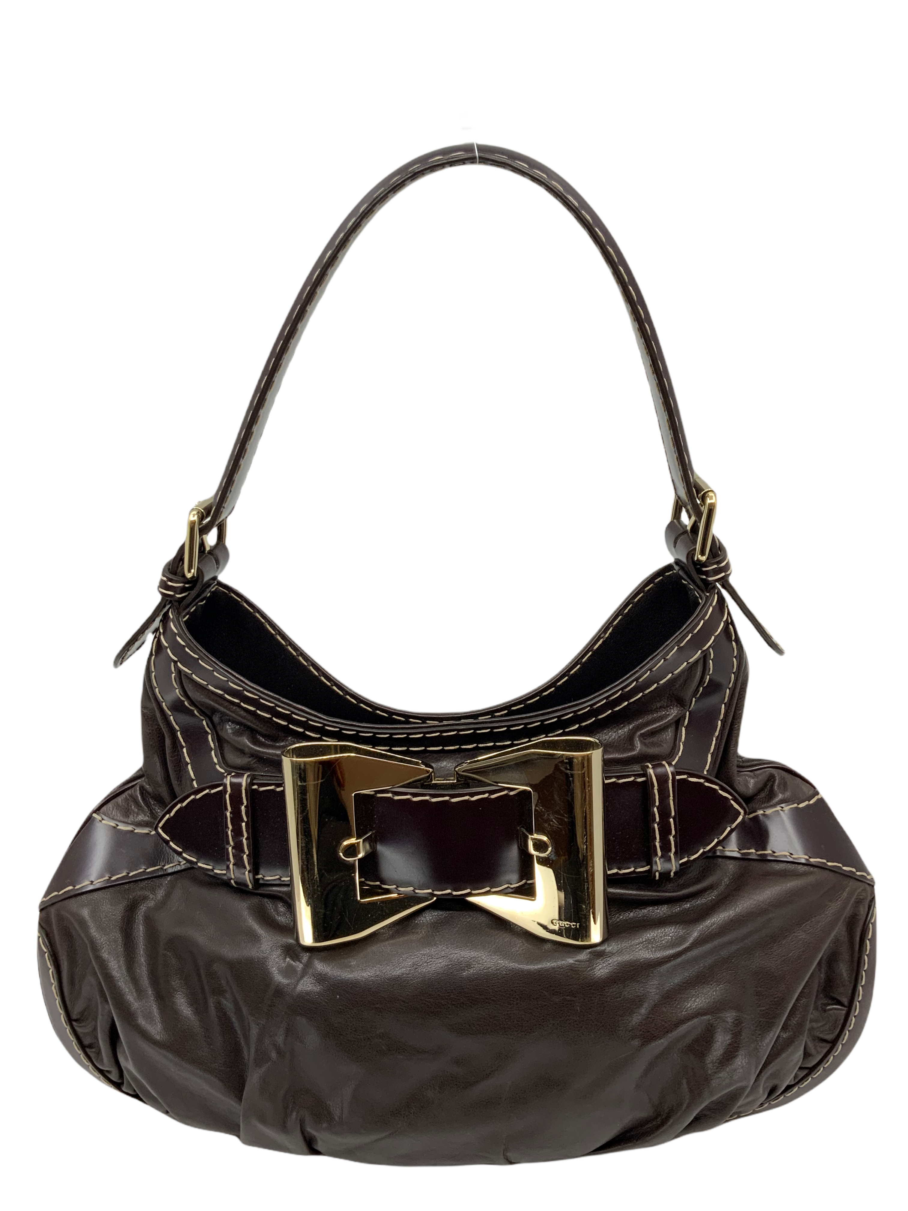 GUCCI Dialux Queen Leather Hobo Bag for Women - Luxury Designer Handbag for Work, Travel & Everyday Use