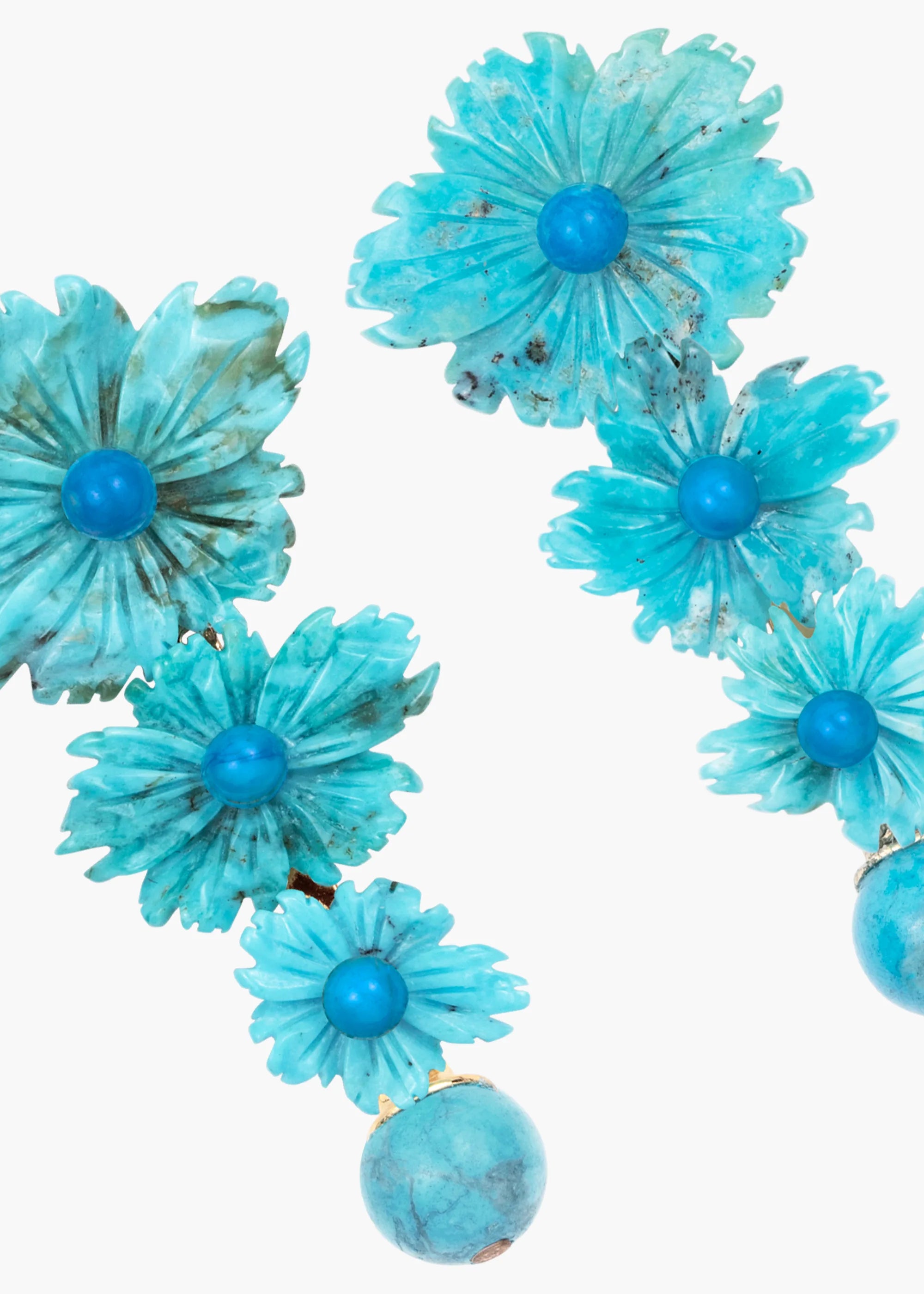 Charly Earrings - Turquoise Blue Dangle Earrings for Women | Boho Chic Jewelry for Casual & Party Wear