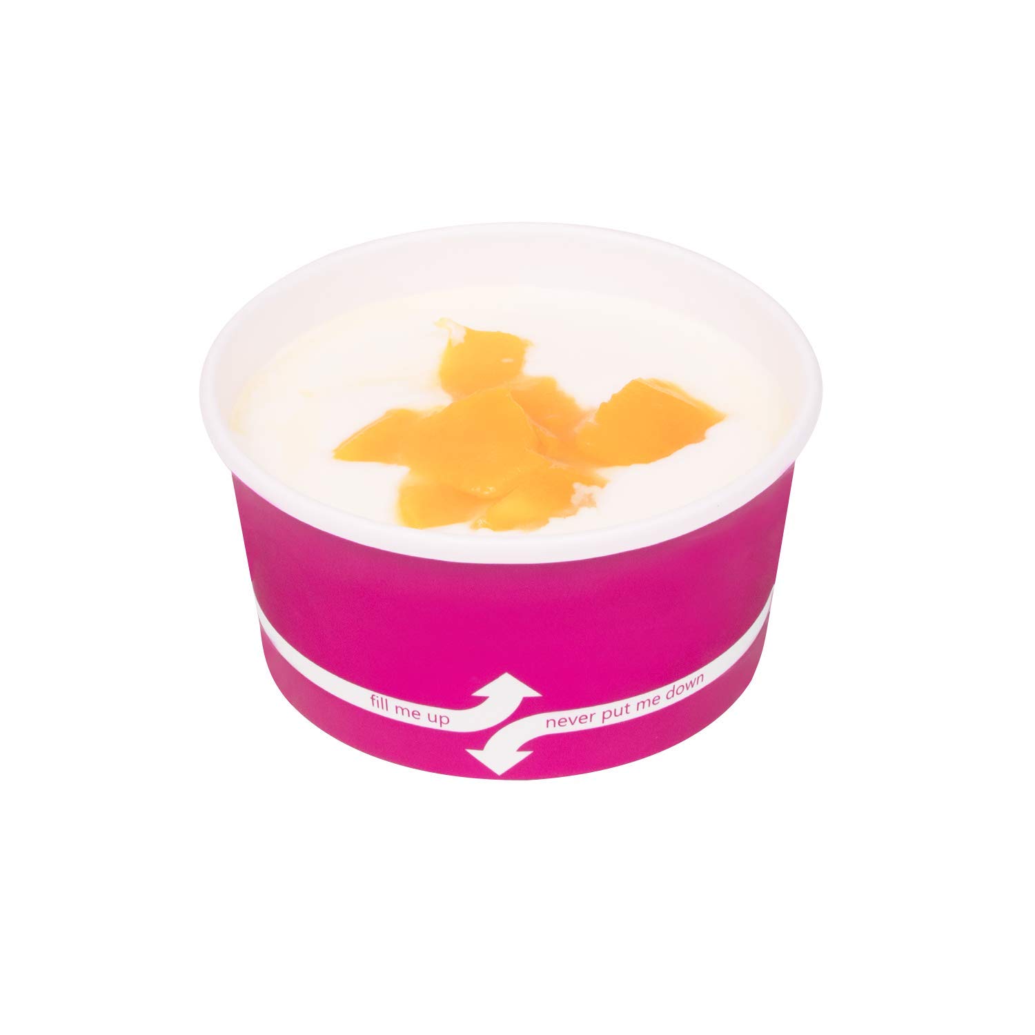6oz (1000 Count) Pink Paper Ice Cream Cups - Disposable Hot & Cold Food Containers for Ice Cream, Gelato, Yogurt, Snacks - Perfect for Parties, Dessert Shops, Catering & Home Use