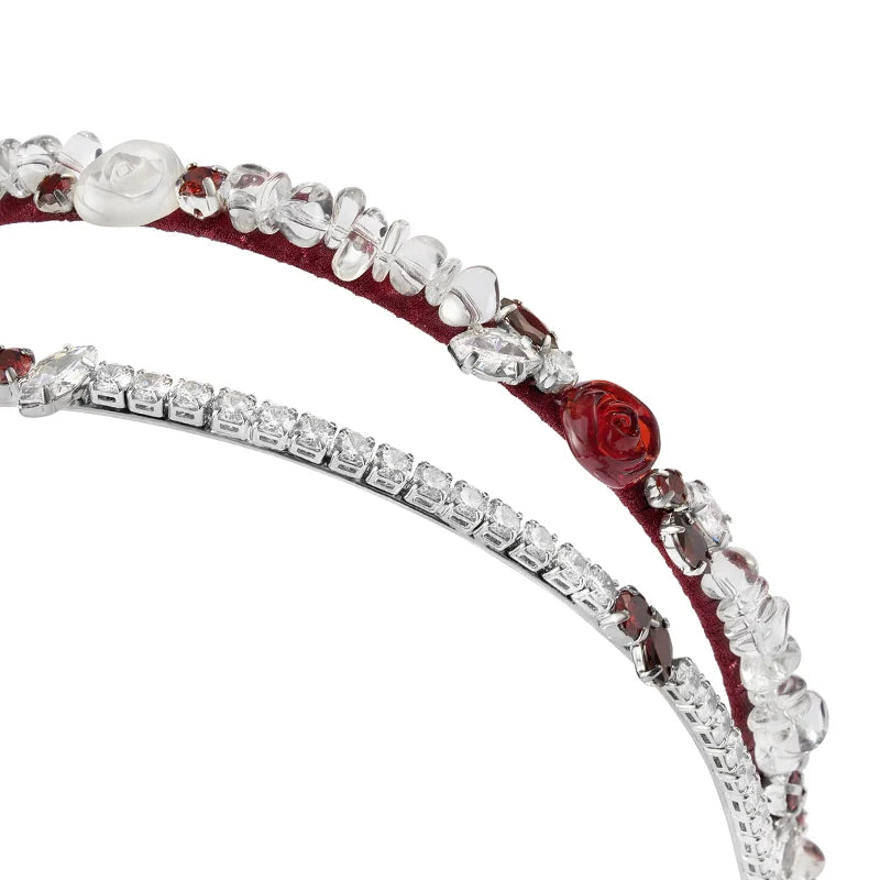 Elegant Rose Headband for Women - Floral Hair Accessory for Weddings, Parties & Everyday Wear | Perfect Gift for Girls & Brides