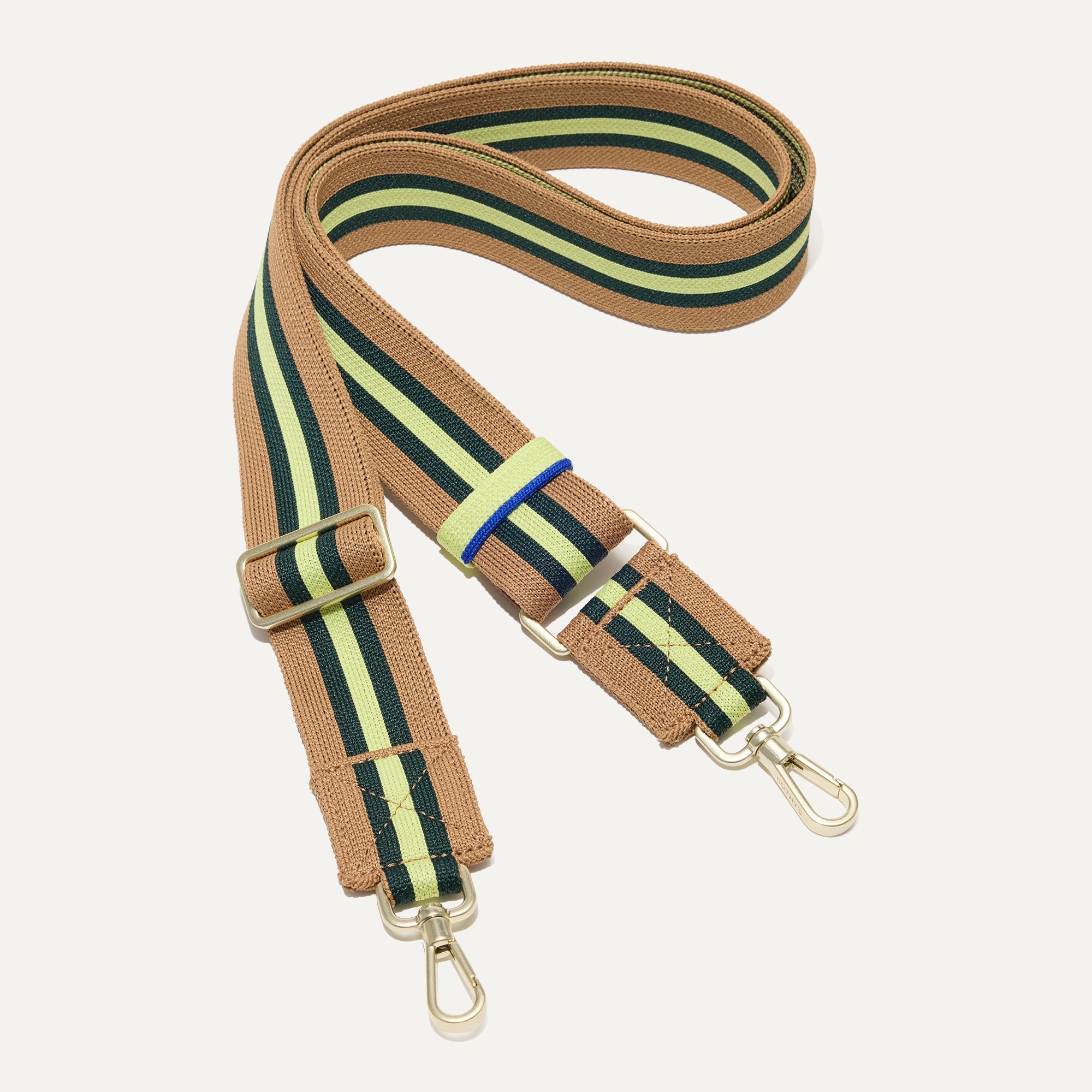 Neon Pine Stripe Crossbody Strap - Adjustable Shoulder Strap for Handbags, Purses & Totes - Perfect for Travel, Shopping & Everyday Use