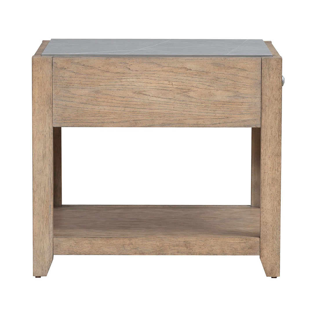 Millstone End Table - Stylish and Durable Side Table for Living Room, Bedroom, or Office - Perfect for Holding Lamps, Books, and Decor