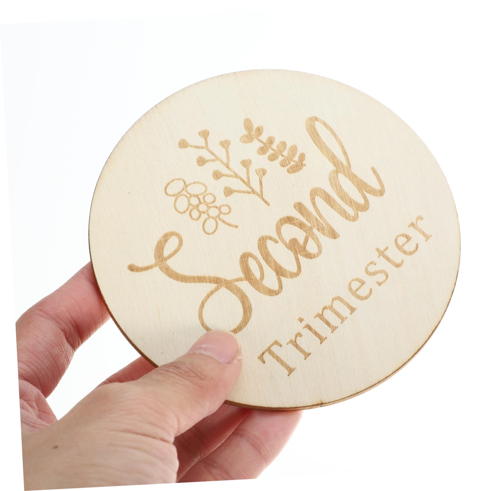 BIUDECO 11-Piece Pregnancy Milestone Markers - Double-Sided Wooden Weekly Baby Bump Cards for Expecting Mothers | Perfect for Maternity Photos, Baby Showers & Pregnancy Journals