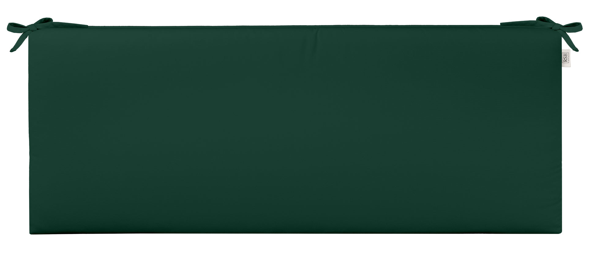 Sunbrella Canvas Greens 3 Foam Bench Cushion with Ties - Water-Resistant Outdoor Patio Furniture Cushion for Garden, Deck, and Poolside Use