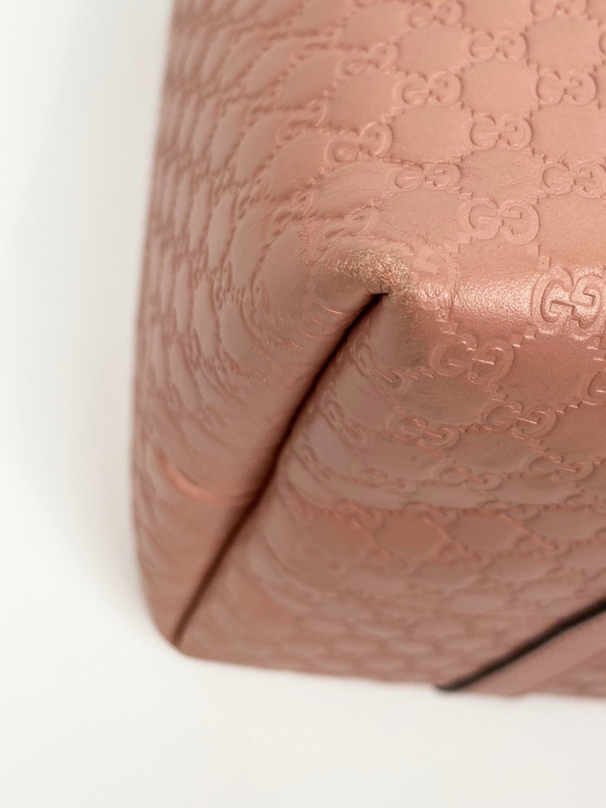 Gucci GG Guccissima Pink Leather Tote Bag for Women - Luxury Designer Handbag for Work, Travel & Everyday Use