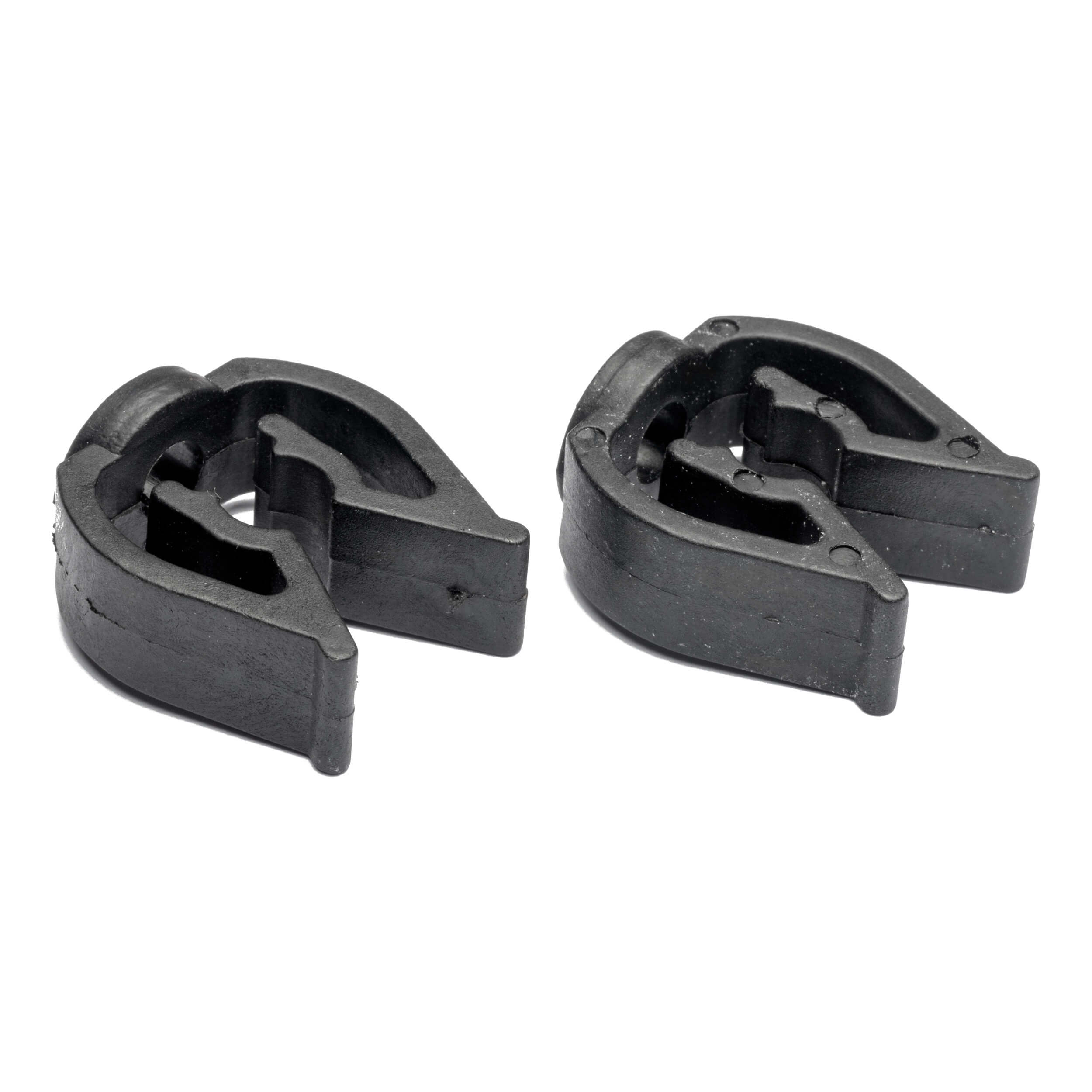 Black Cable Clips Set for Pantograph Rail System - Organize Wires & Cables for Home Office, Workshop, and Industrial Use