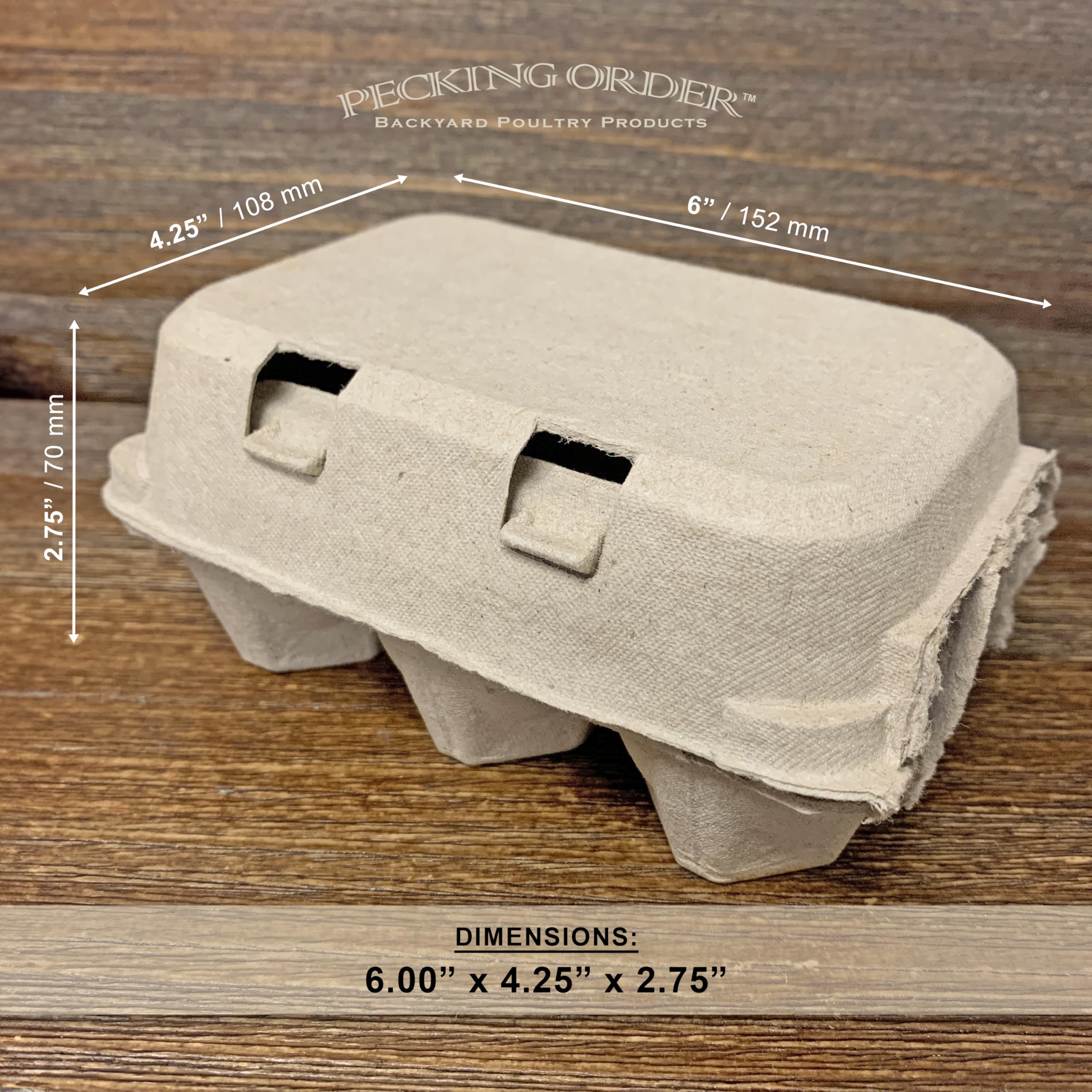 6-Egg Paper Egg Cartons - 24 Pack | Eco-Friendly Egg Storage Containers | Perfect for Farmers Markets, Home Use & Organic Egg Packaging