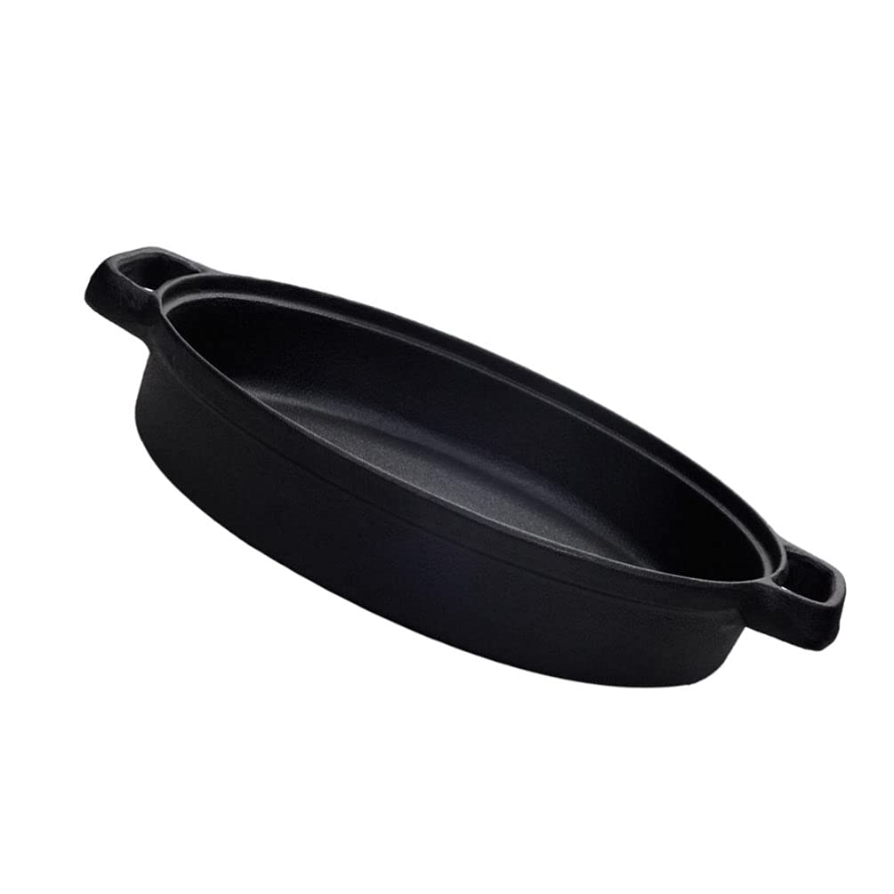 **Cabilock 25cm Cast Iron Pancake Pan - Non-Stick Frying Pan for Fried Chicken, Spaghetti & Stir Fry - Heavy Duty Cookware for Home & Restaurant Kitchen - Perfect for Breakfast, Grilling & Asian Cuisine**