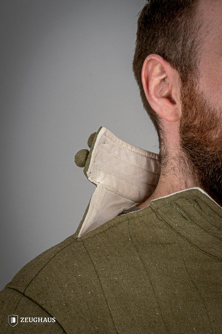 Medieval Infantry Gambeson Green - Historical Armor for LARP, Reenactment & Cosplay | Perfect for Renaissance Fairs & Battle Reenactments