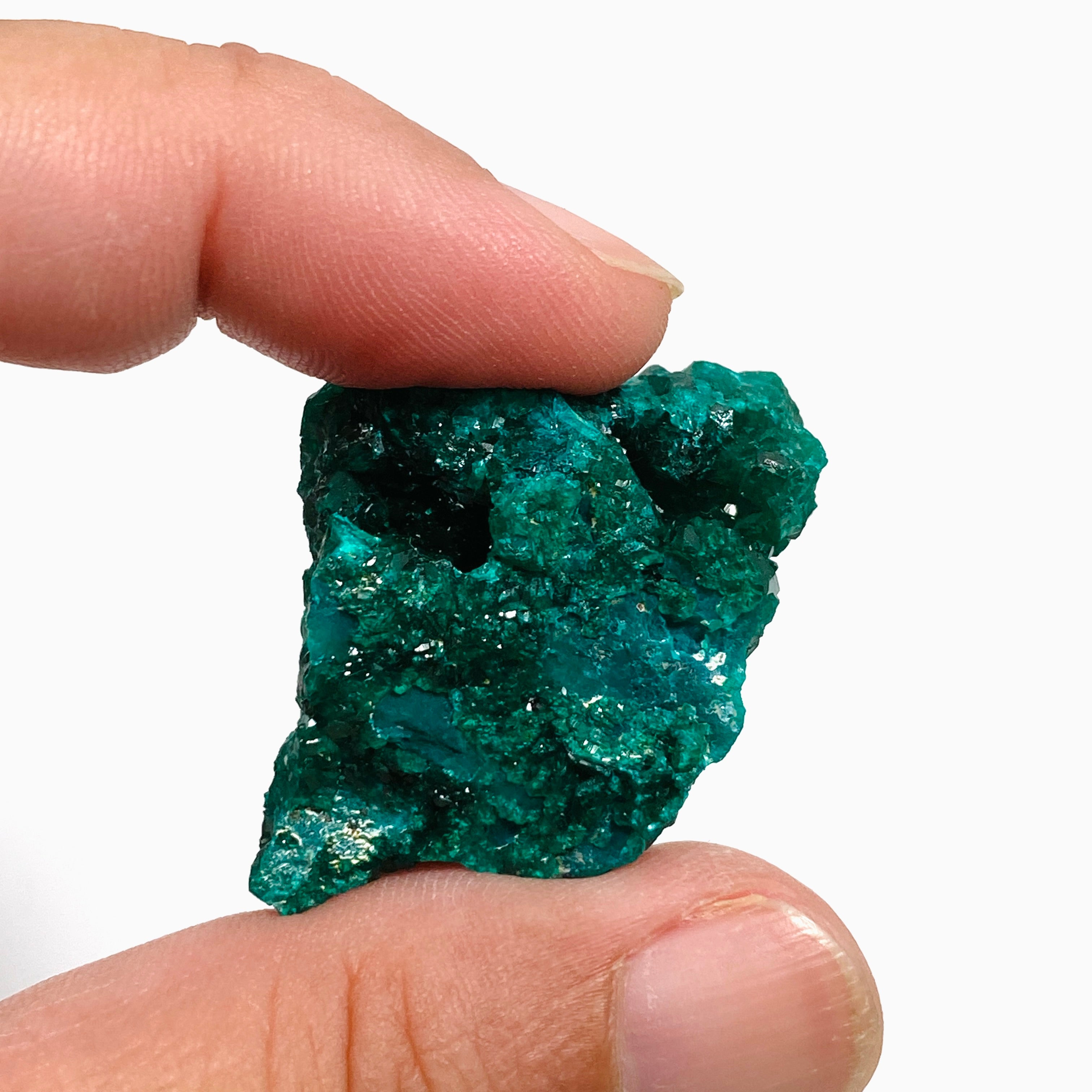 Natural Dioptase Crystal Specimen - DIOPS 06 | Rare Green Mineral Collection for Display, Healing & Meditation | Perfect for Home Decor, Gift & Crystal Enthusiasts