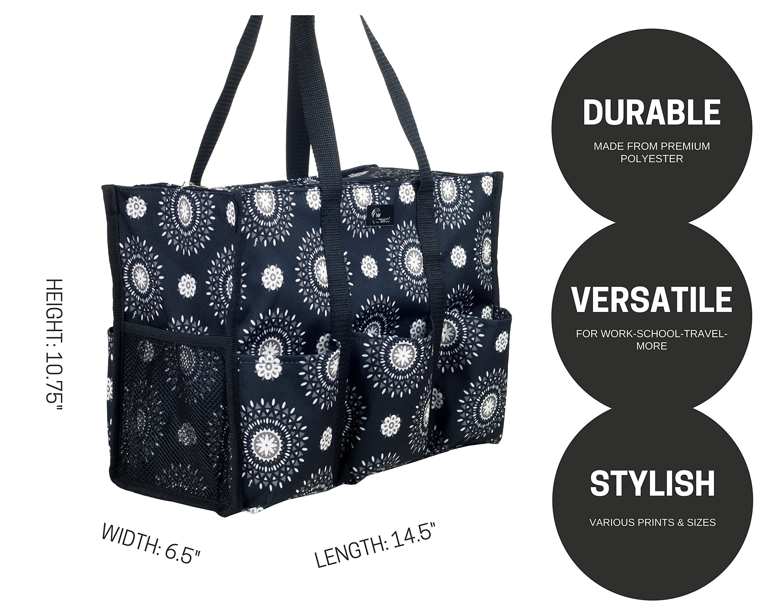 Multi-Pocket Utility Tote Bag for Women - Durable Work Bag for Nurses, Teachers & Crafters - Perfect for Hospital Shifts, Classroom Organization & DIY Projects