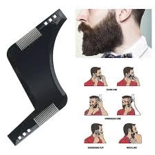 MAPPERZ Professional Beard Shaper Kit for Men - Black Beard Grooming Tool with Comb for Precise Trimming | Perfect for Home & Salon Use | Great Gift for Father's Day & Grooming Enthusiasts