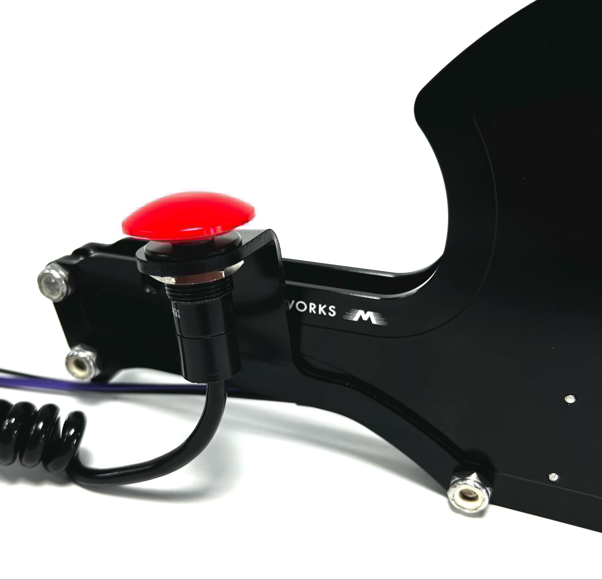 Operator Series Right-Hand (RH) Driver Side Button Mount for Rear Exit Cable Shifter - Perfect for Off-Road Vehicles & Custom Car Modifications