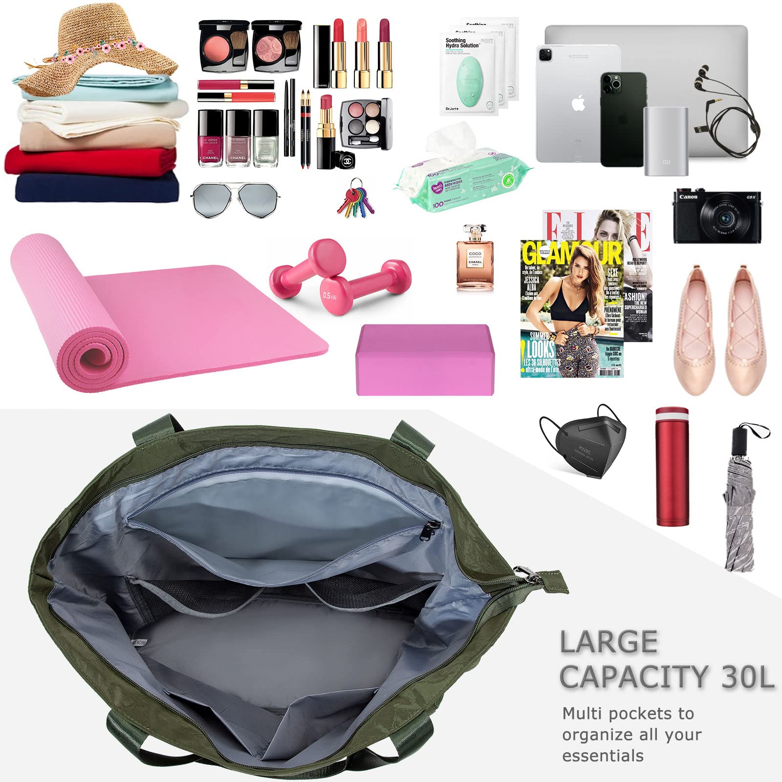 Premium Waterproof Yoga Mat Bag with Shoulder Strap - Yoga Mat Holder & Wet Pocket for Gym, Pilates, Travel, Beach - Ideal for Yoga Enthusiasts & Fitness Lovers