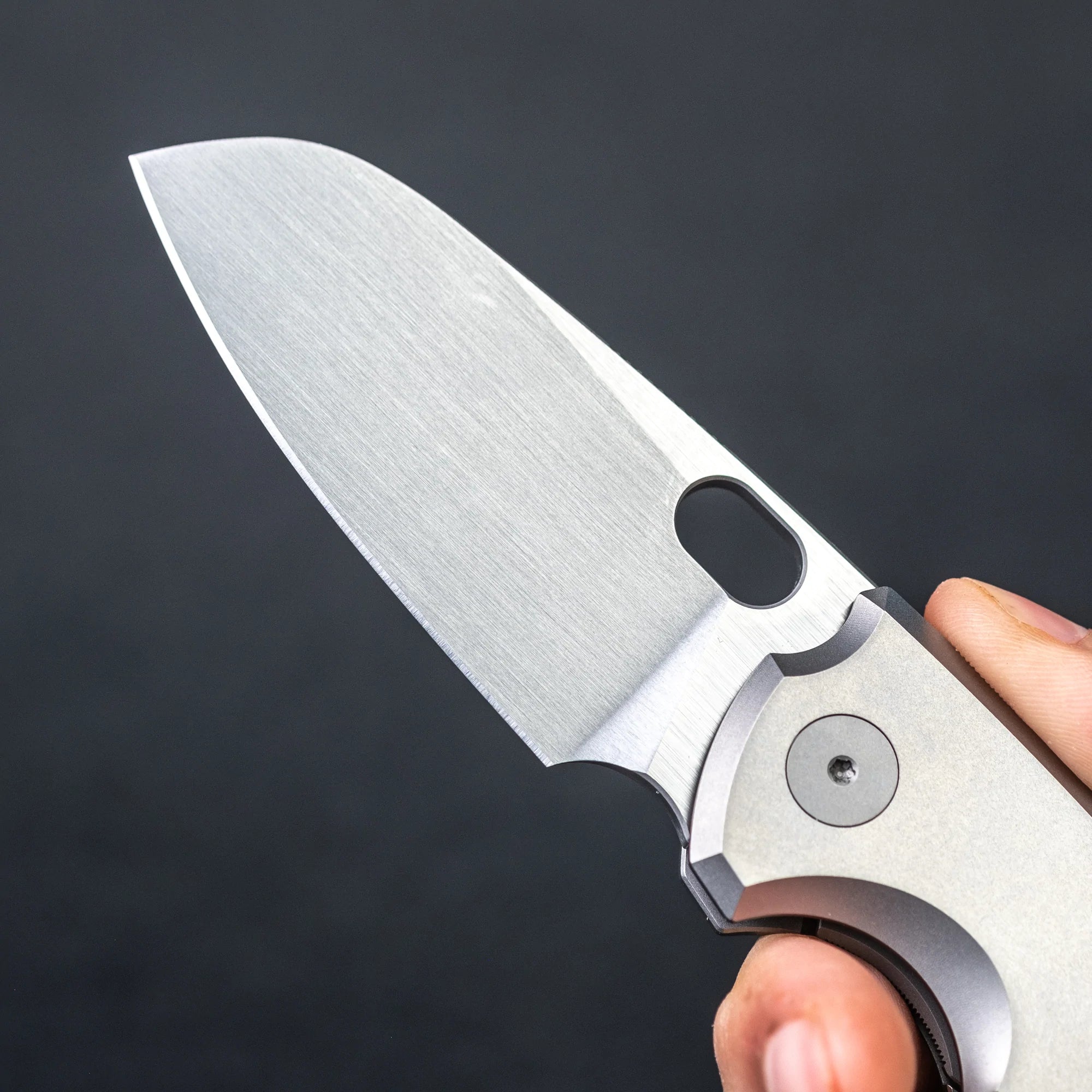 Urban EDC F5.5 Titanium Pocket Knife - Premium M390 Steel Blade with Hand-Rubbed Finish | Perfect for Everyday Carry, Outdoor Adventures & Survival Gear