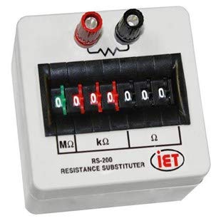IET RS-200 Precision Resistance Substitution Decade Box - 1% Accuracy - Ideal for Electronics Testing, Calibration & Circuit Design