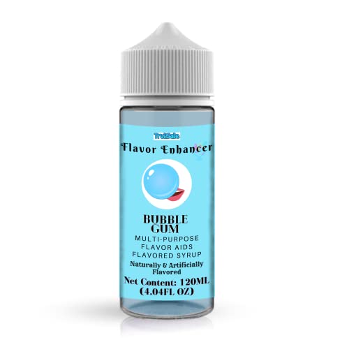 Bubble Gum Flavoring Syrup Enhancer (4.04 fl. oz) - Ready to Use for Snow Cones, Ice Cream, Beverages, Drinks & Snacks - Perfect for Parties, Desserts & Summer Treats