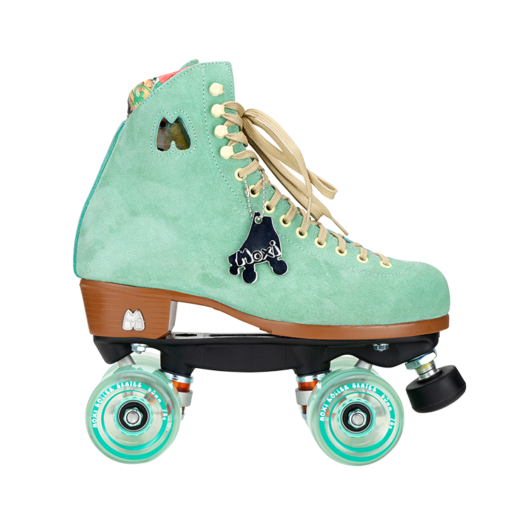 Moxi Lolly Roller Skates - Premium Floss Pink Quad Skates for Women & Girls - Perfect for Outdoor, Rink & Roller Derby Skating