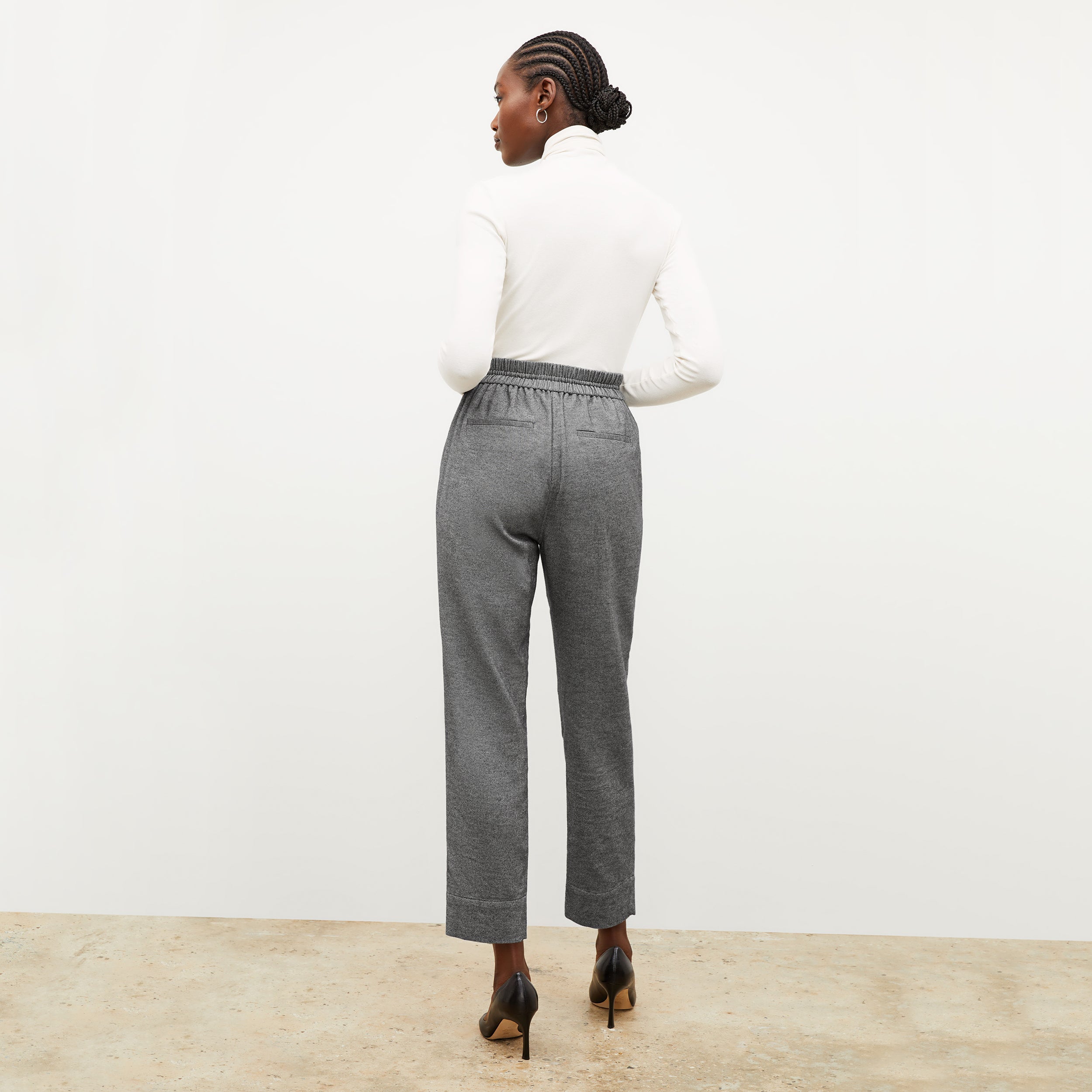 Shane Men's Flannel Twill Pants in Charcoal Melange - Comfortable & Stylish for Casual Wear, Outdoor Activities & Work