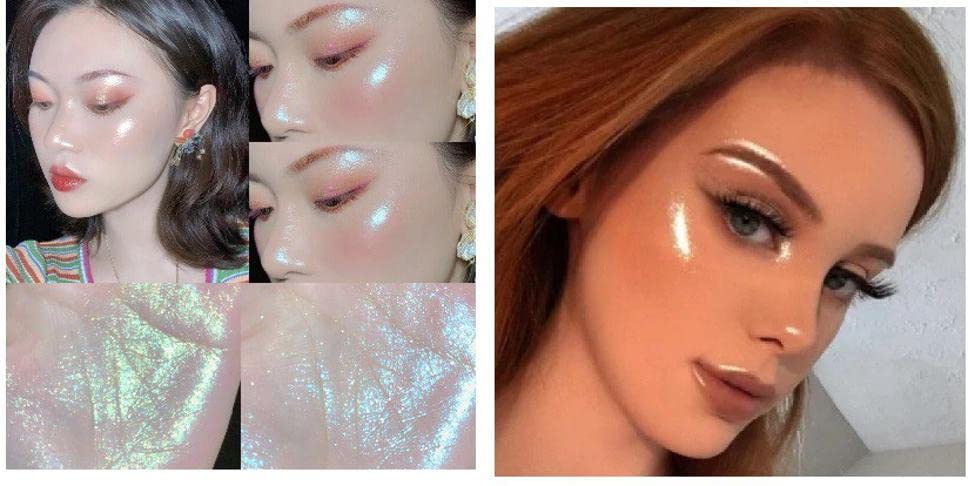 White Loose Glitter Eyeshadow - Shimmer Powder for Face & Body Makeup | Perfect for Festival, Party & Night Out Looks