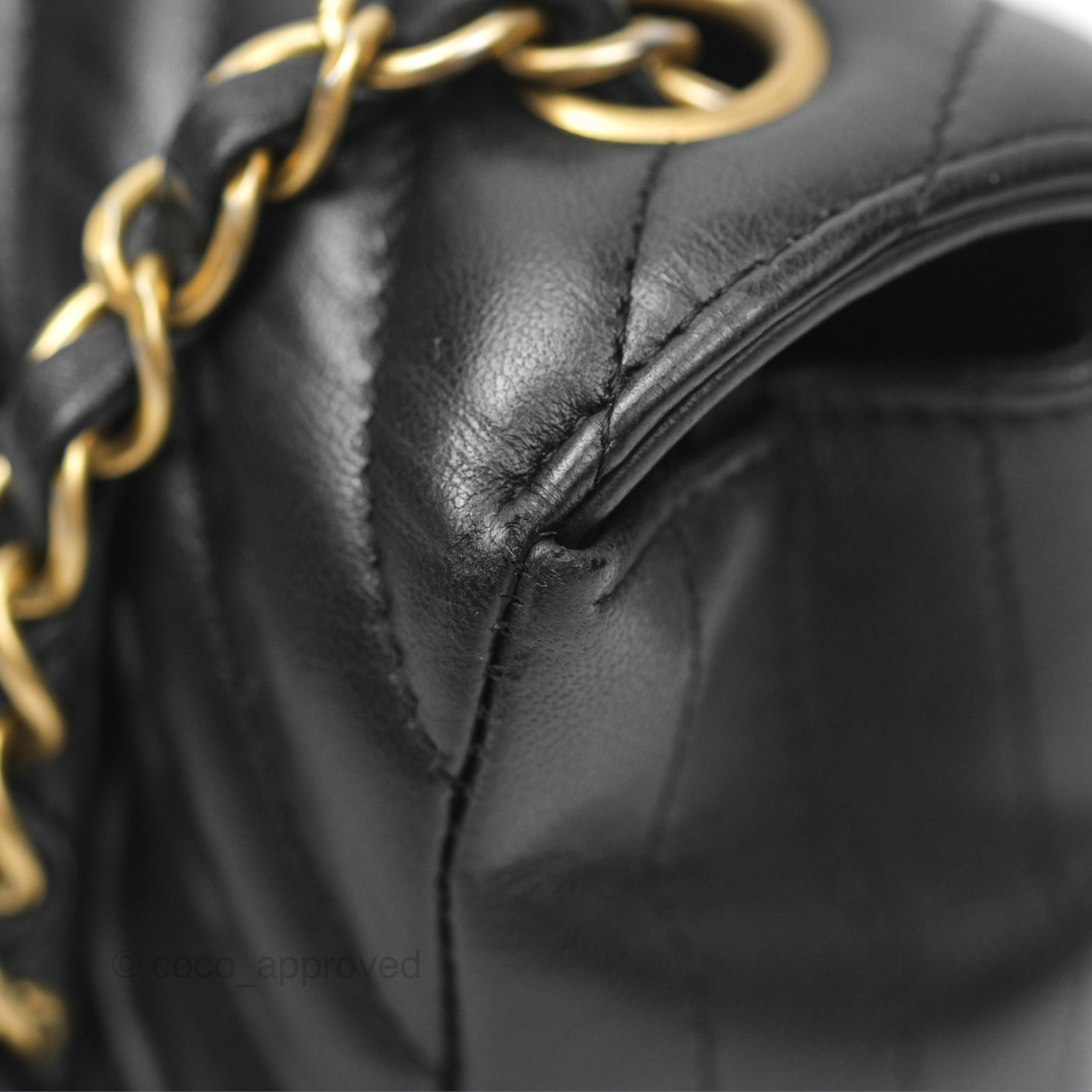 Chanel Chevron Mini Rectangular Bag - Black Lambskin Leather with Aged Gold Hardware | Luxury Crossbody Purse for Women, Perfect for Evening Events & Date Nights