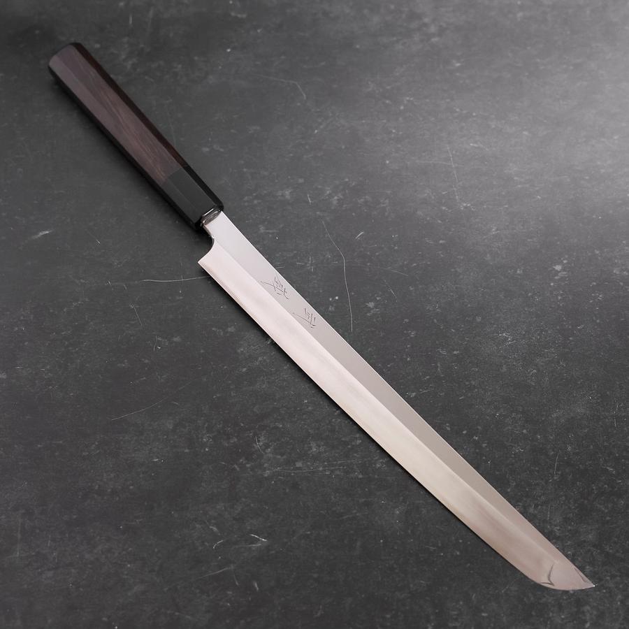 Premium Sakimaru Takohiki Japanese Knife - VG-10 Stainless Steel Blade, Mirror Polish, Buffalo Horn & Ebony Handle, 300mm - Perfect for Sushi, Sashimi & Professional Chefs
