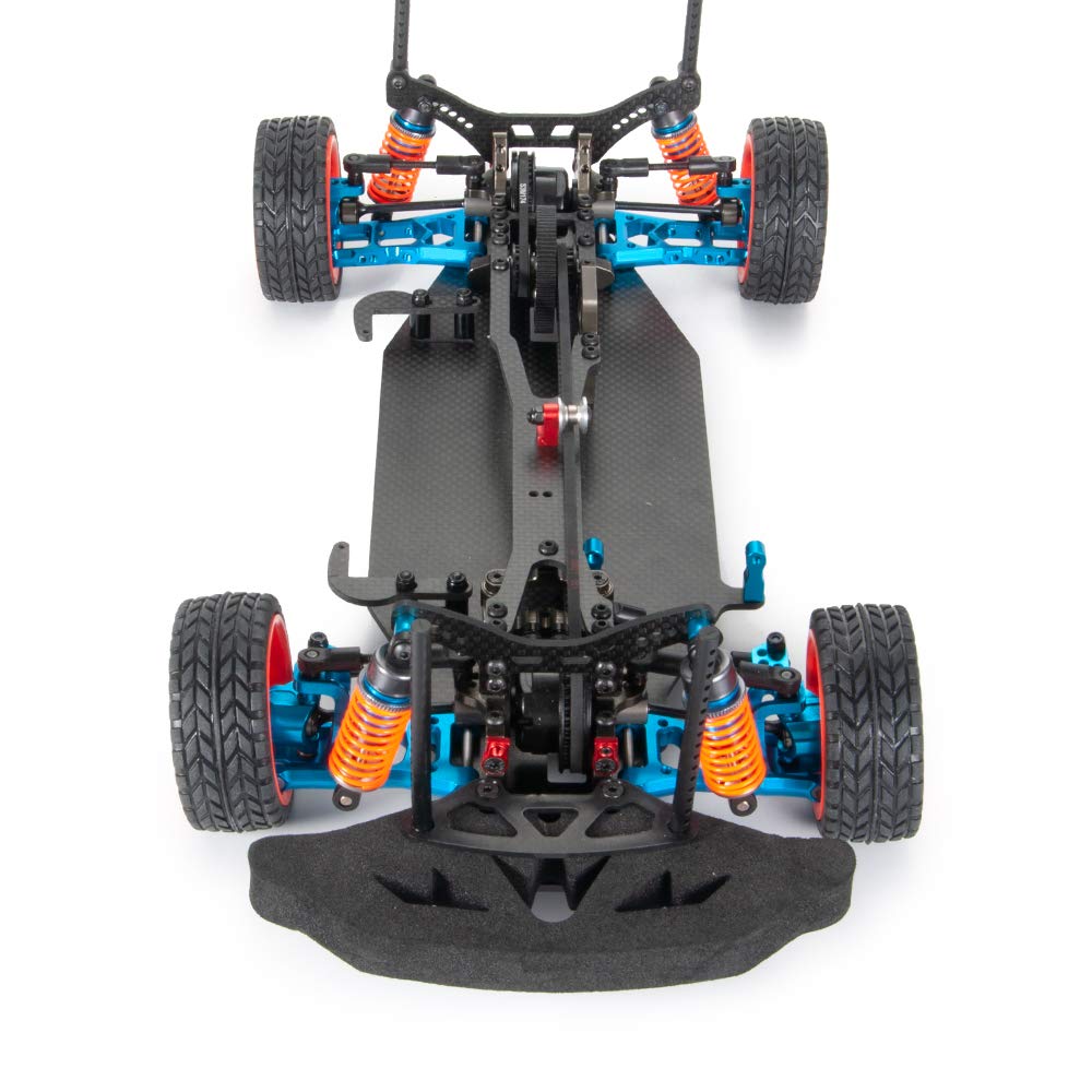 High-Performance Alloy Carbon Frame Body for 1/10 Scale RC Drift Racing Cars with Shaft Drive System - Perfect for Competitive Drifting and Touring Car Racing