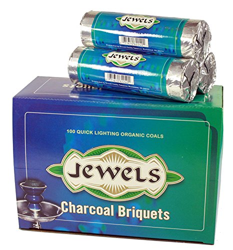 Premium Quick-Lighting Organic Hookah Charcoal Briquets - 10 Rolls per Box | Natural Coconut Shell Coals for Smooth Smoking | Perfect for Home Hookah Sessions & Social Gatherings
