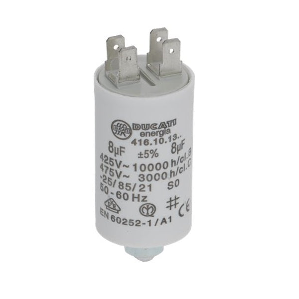 8µF Motor Start Capacitor - High Performance for HVAC, Compressors & Pumps | Durable & Reliable for Home & Industrial Use