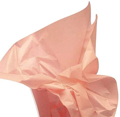 ECO SARRAS Peach Multi-Purpose Wrapping Paper - 20x26 Inches (30 Sheets) | Perfect for Gift Wrapping, Hampers, Arts & Crafts, DIY Projects, Flower Making & Clothing Packaging | Ideal for Birthdays, Weddings, Baby Showers & Home Decor