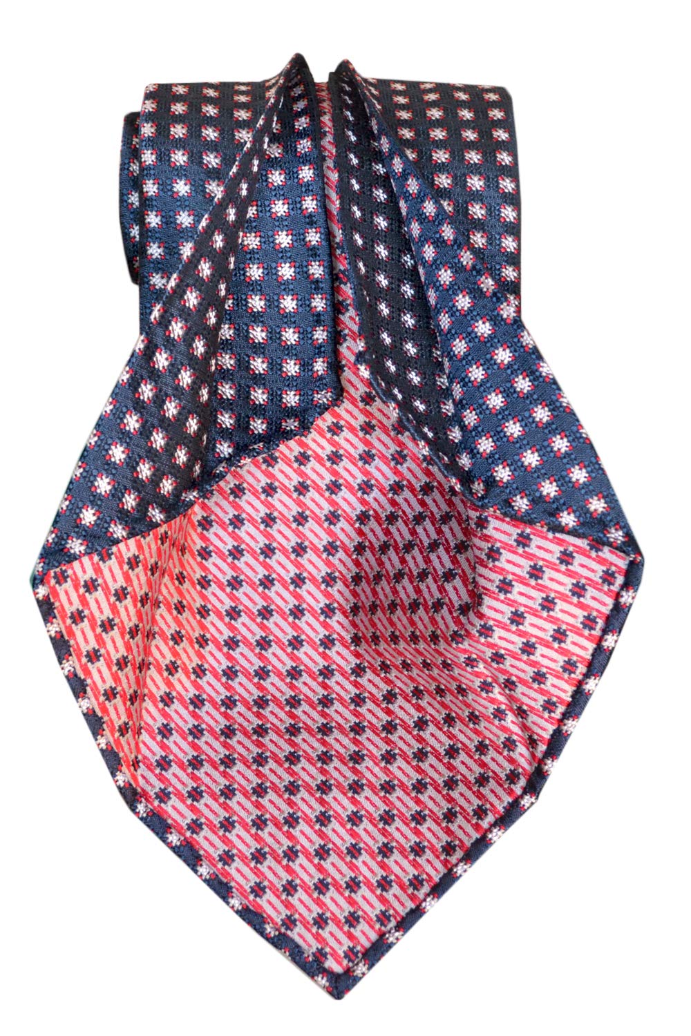 Premium Italian Silk Men's Seven Folds Handmade Necktie - Untipped Luxury Tie for Business, Weddings & Formal Occasions