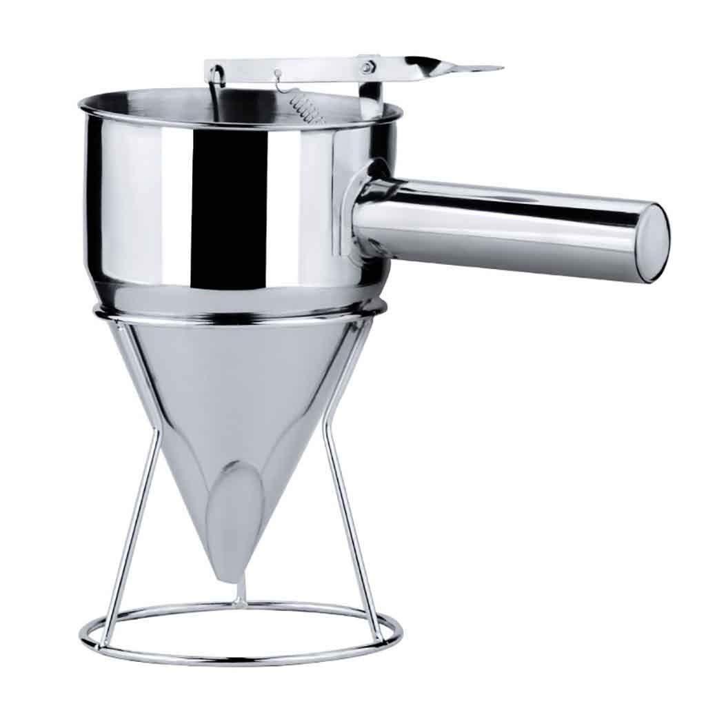 Selomore Stainless Steel Pancake Batter Dispenser - Handheld Batter Mixer & Separator for Perfect Pancakes, Crepes, and Waffles - Ideal for Breakfast, Brunch, and Baking at Home