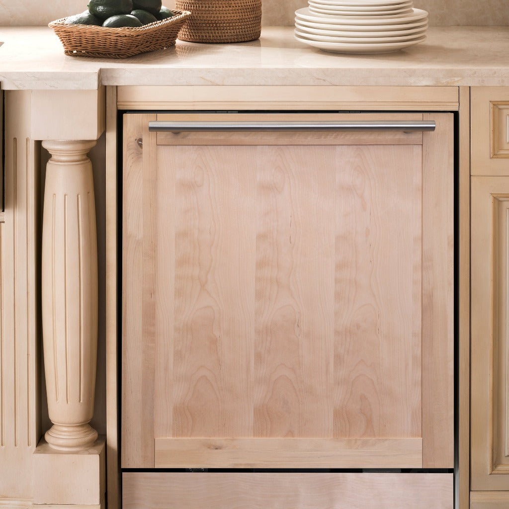 ZLINE 24 Inch Built-In Dishwasher with Stainless Steel Tub - Modern Handle Design, Ultra Quiet 52dBa (DW UF 24) - Perfect for Small Kitchens, Apartments & Modern Homes