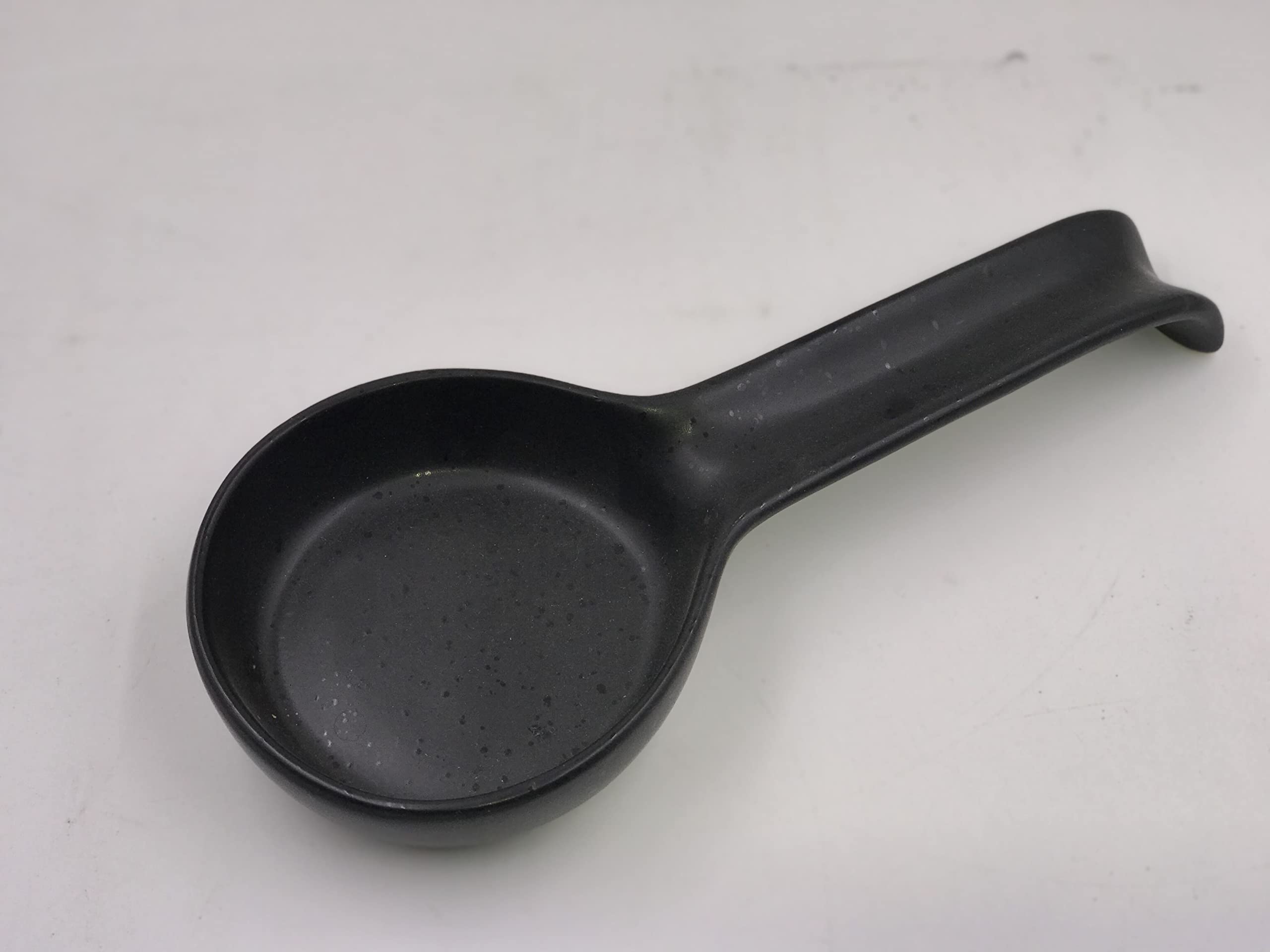 Hasense Premium Black Ceramic Spoon - Durable & Stylish Kitchen Utensil for Cooking, Serving & Dining - Perfect for Soups, Desserts & Coffee