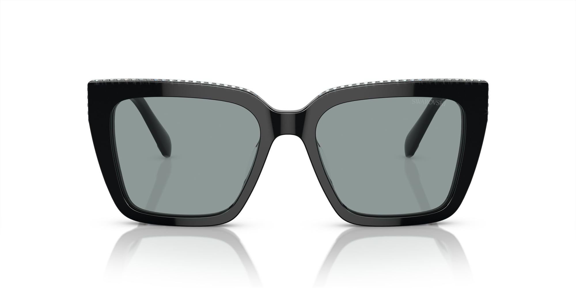 Swarovski Women's Sk6013 Square Sunglasses - UV Protection, Polarized, Fashionable Designer Shades for Women - Perfect for Outdoor Activities, Beach, Driving & Everyday Wear