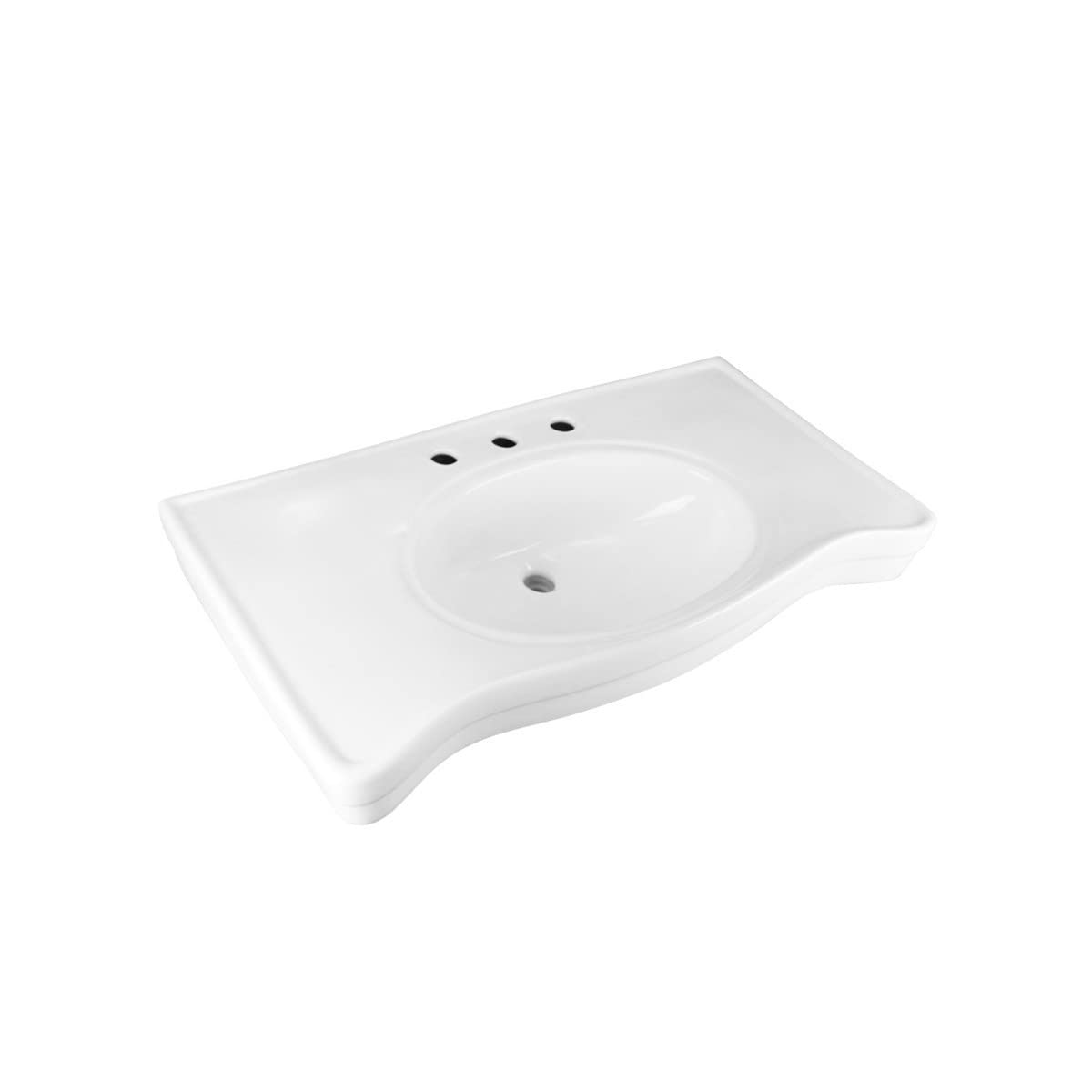 White Belle Porcelain Bathroom Sink 35.5