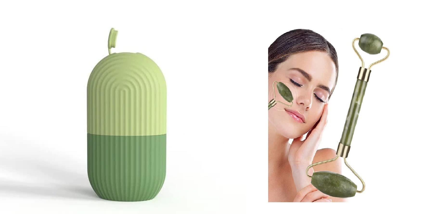 Stone Smooth Facial Roller - Beauty Ice Roller for Face & Eye Massage, Reusable Face Roller with Cooling Therapy | Perfect for Puffiness Relief, Skincare Routine & Spa Day at Home