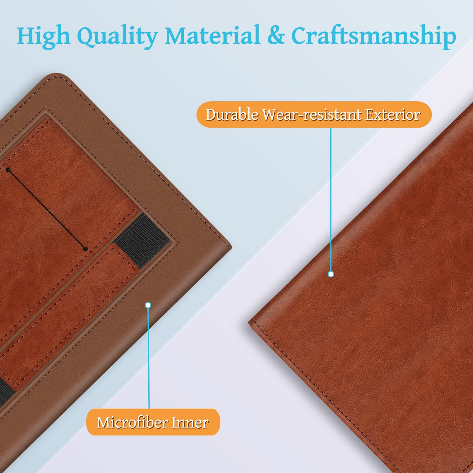 Fintie Stand Case for Kindle 11th Generation (2024/2022 Release) - Premium PU Leather Cover with Auto Sleep/Wake, Card Slot & Hand Strap - Vintage Brown - Perfect for Reading, Traveling and Daily Commute